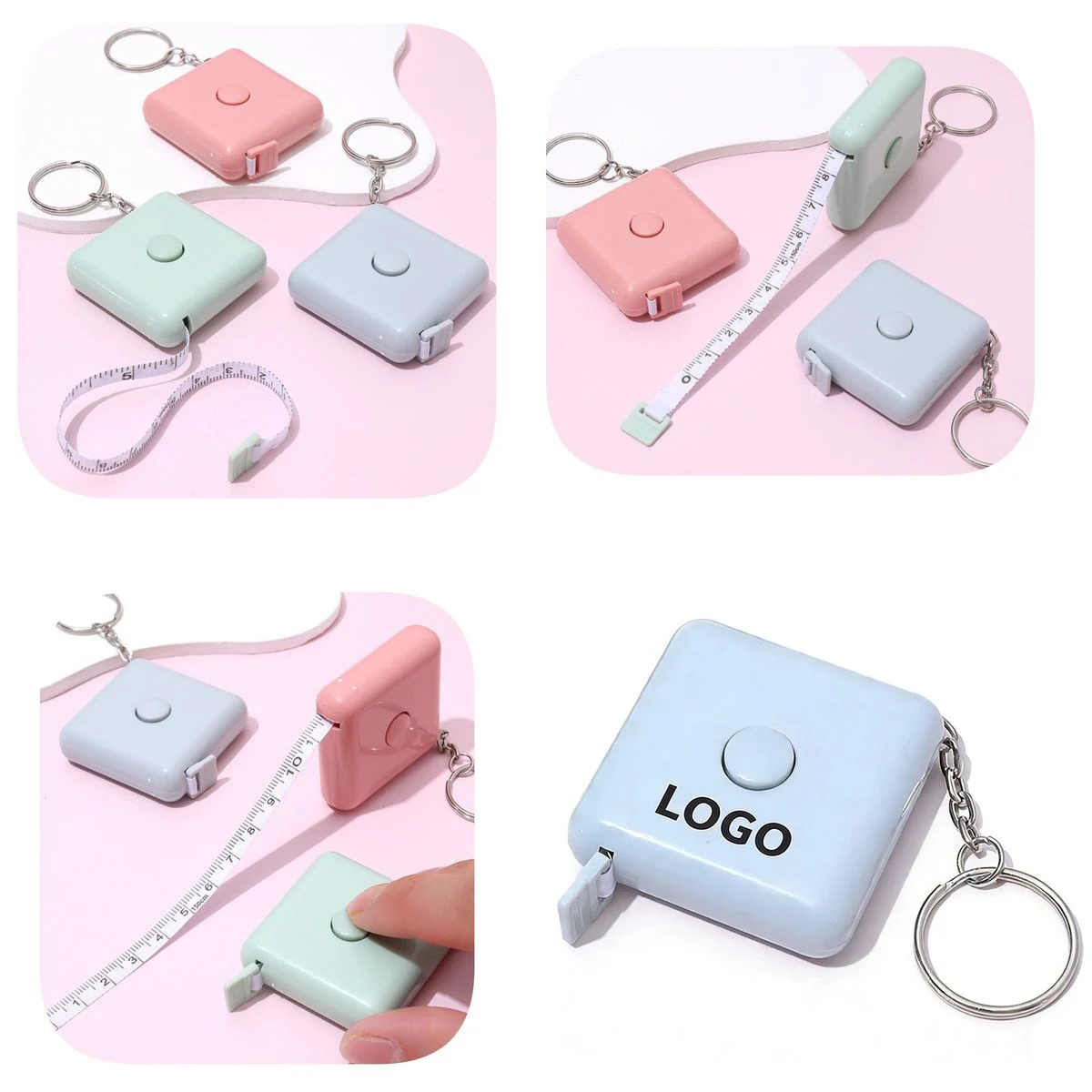 Pocket-Sized Measuring Tape Keychain 1