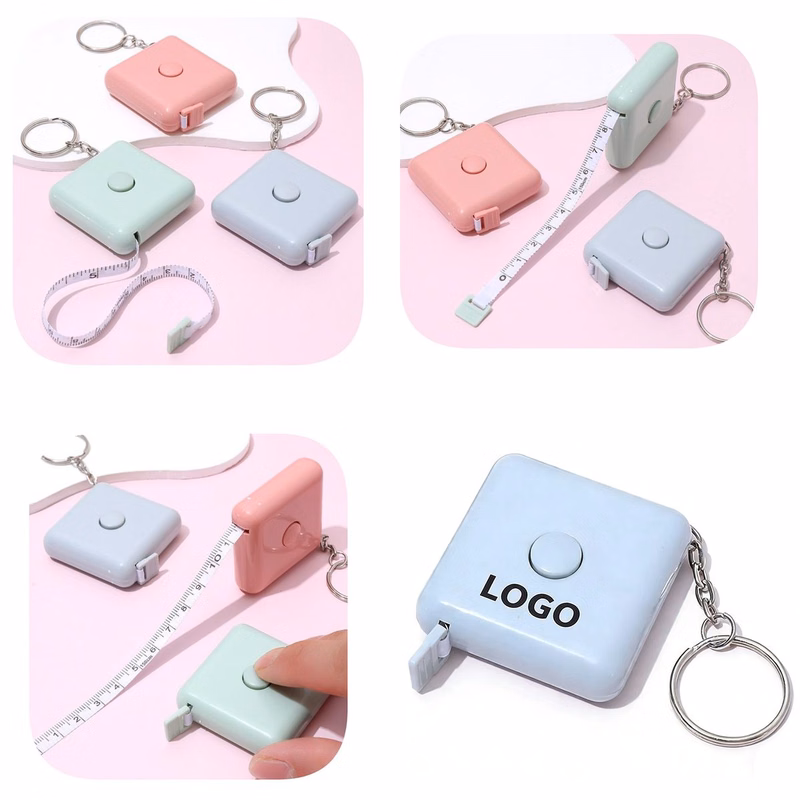 Pocket-Sized Measuring Tape Keychain