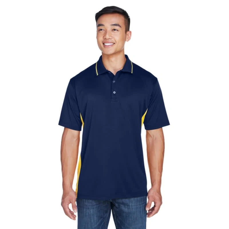 UltraClub Mens Cool & Dry Sport Two-Tone Polo 1