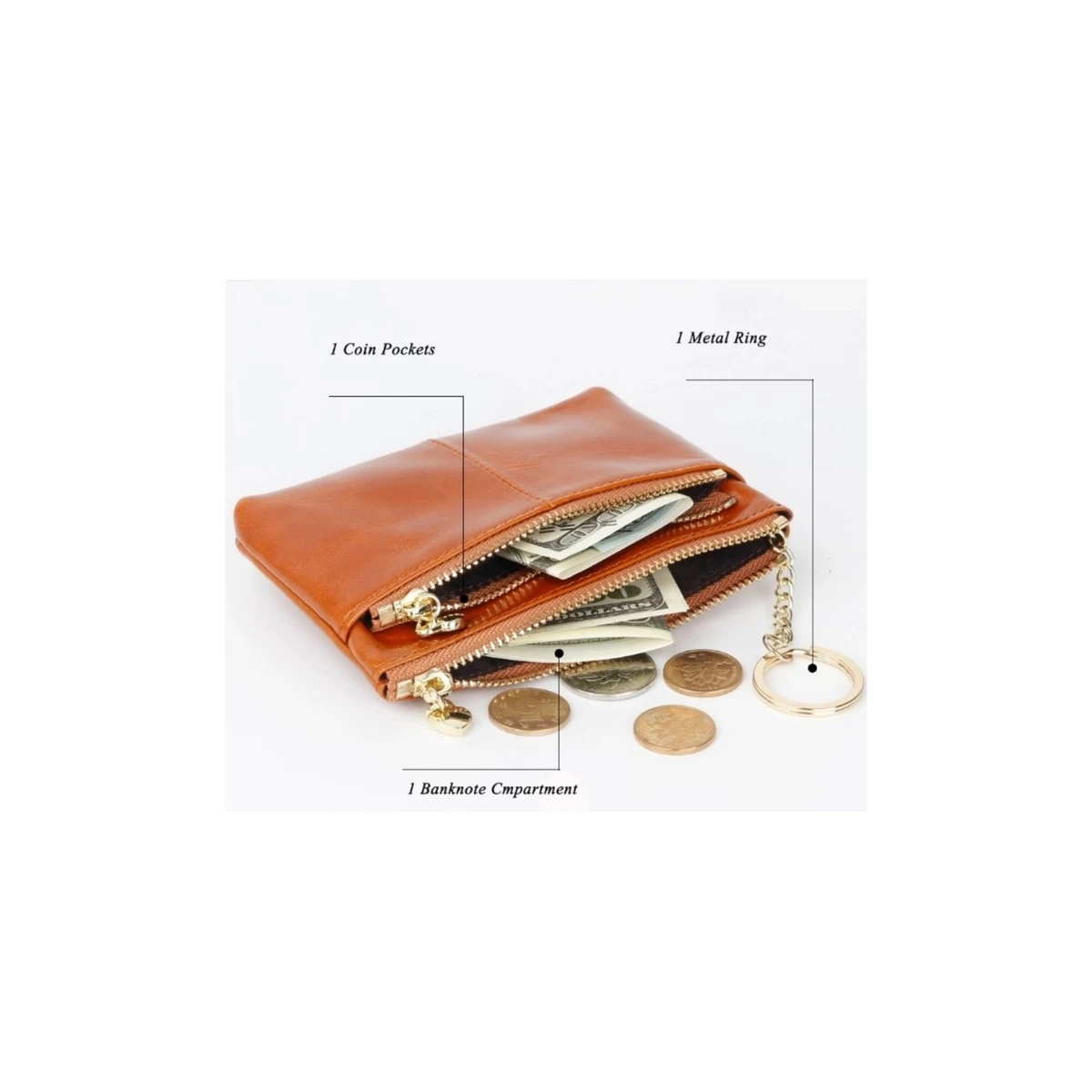 Leather change purse 1