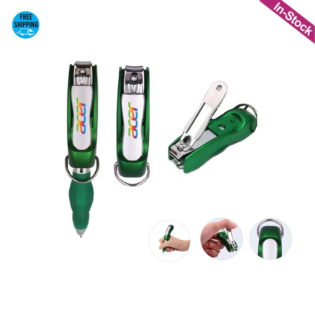 Folding Nail Clipper Pen with Keychain 1