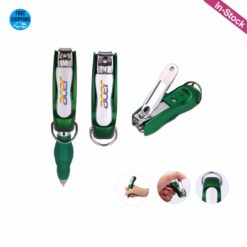 Folding Nail Clipper Pen with Keychain