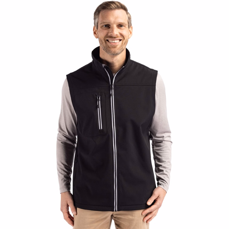 Clique Telemark Recycled Stretch Softshell Mens Full Zip Vest