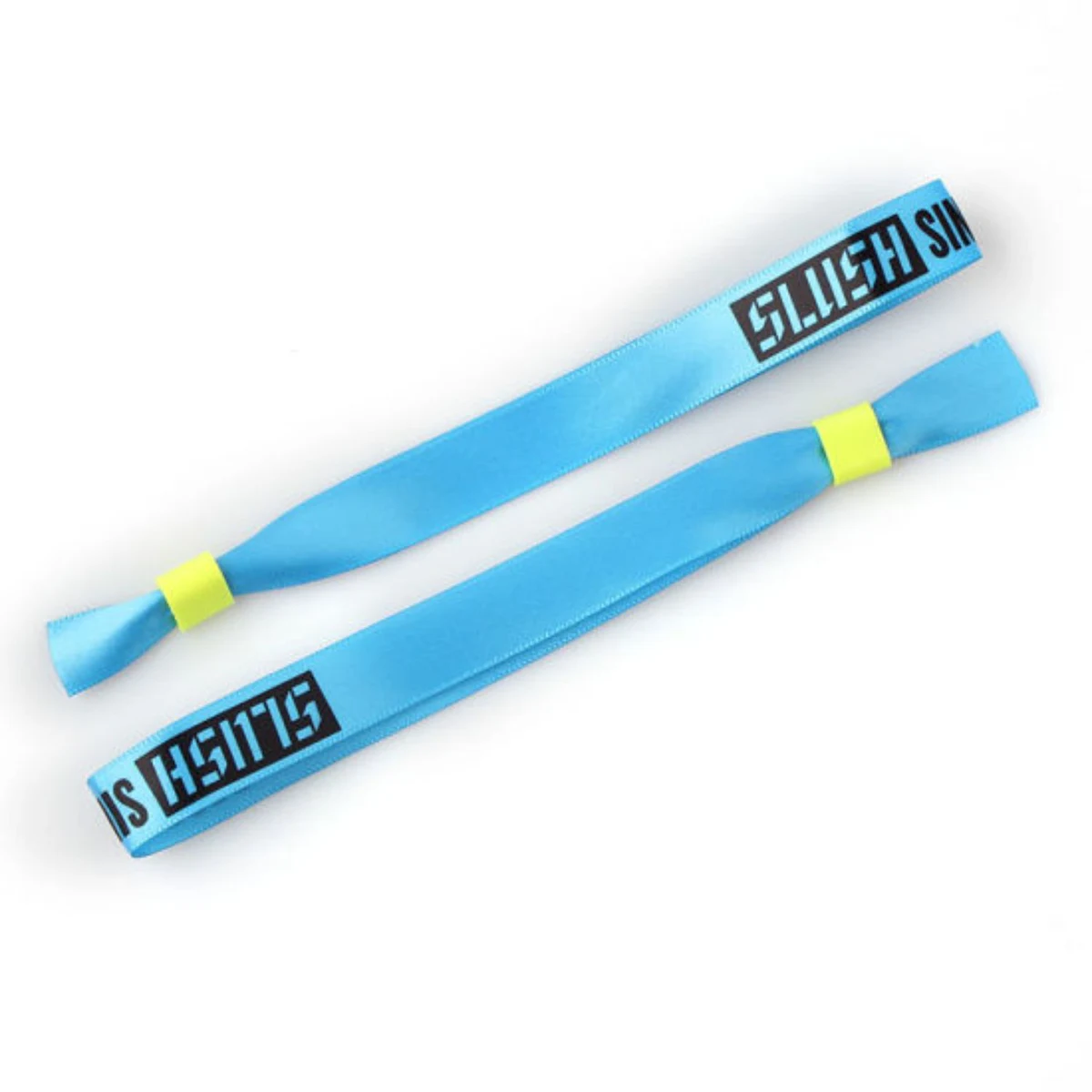 1/2" Sublimated Ribbon Event Wristbands w/ Locking Bead 1