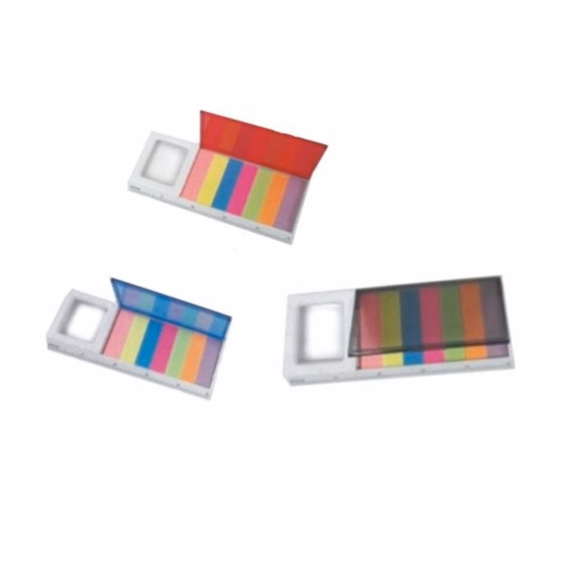 Magnified Glass Ruler with Sticky Notes in a Case.