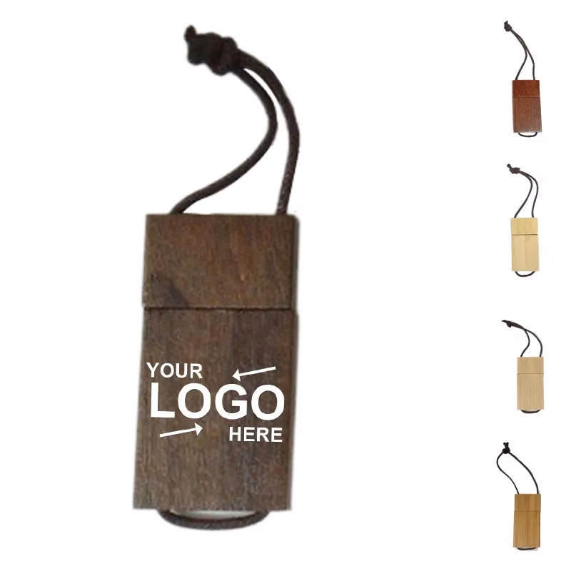 16G Lanyard Wooden Usb Flash Drive