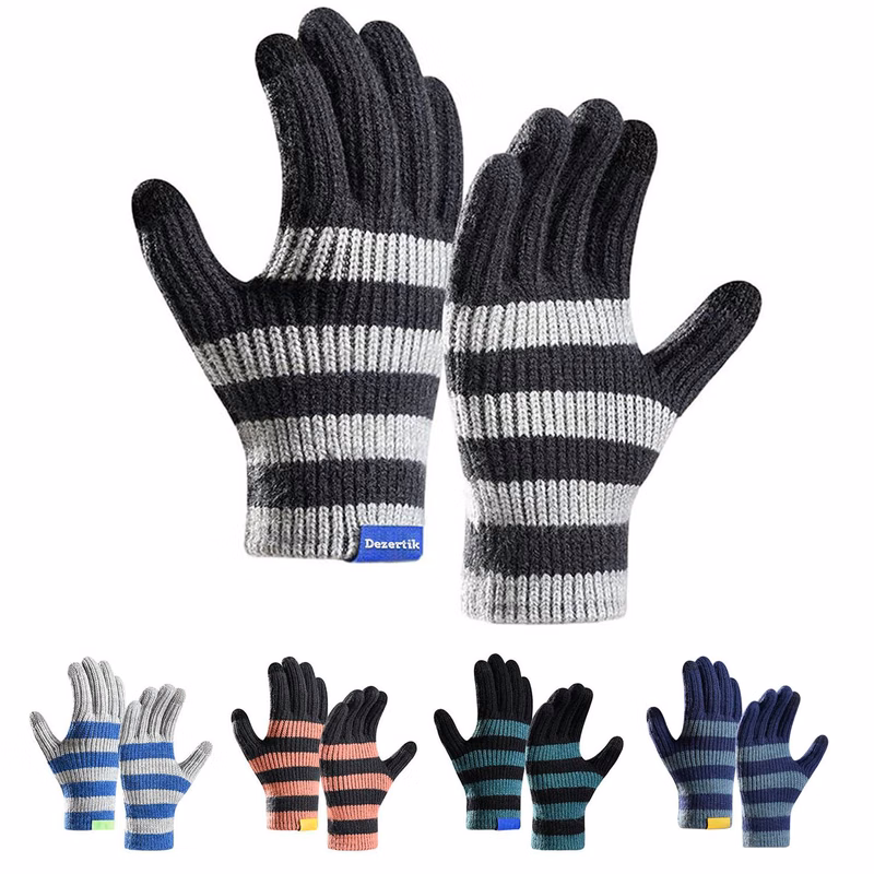 Winter warm sports touch screen gloves for men