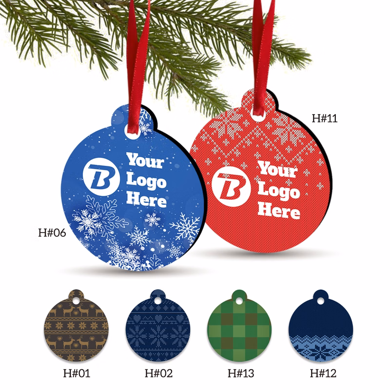 3" Full Color Christmas Ornament - Round