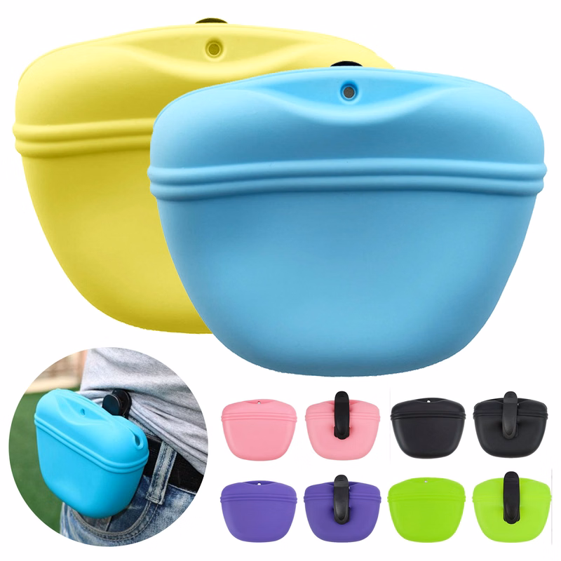 Silicone Dog Treat Pouch Pet Small Training Bag
