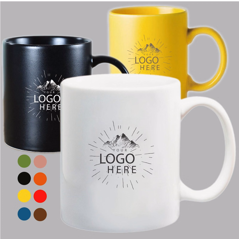 11 oz. Ceramic Travel Mug with Handle