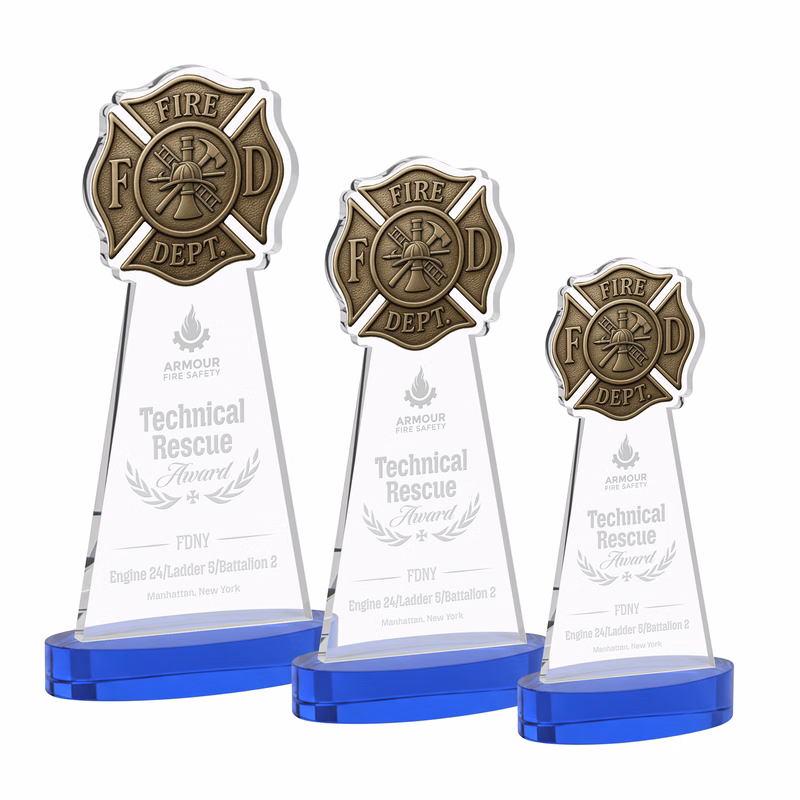 Fire Dept Award on Alberton Base - Blue