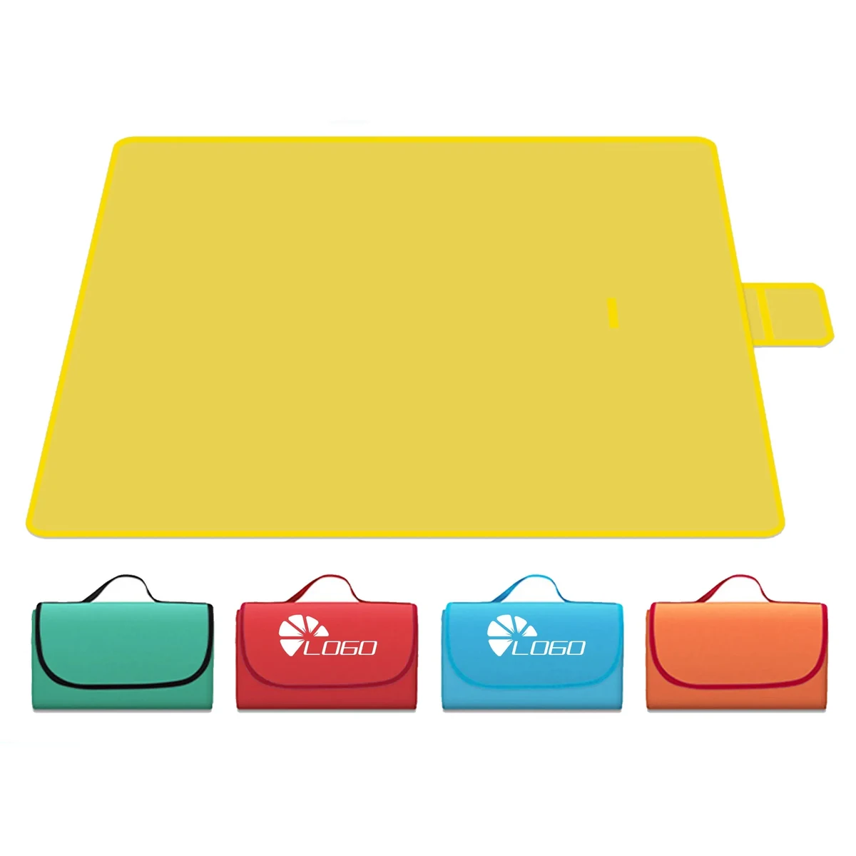 MOQ 1pcs Folding Beach Picnic Rug With Handle 1