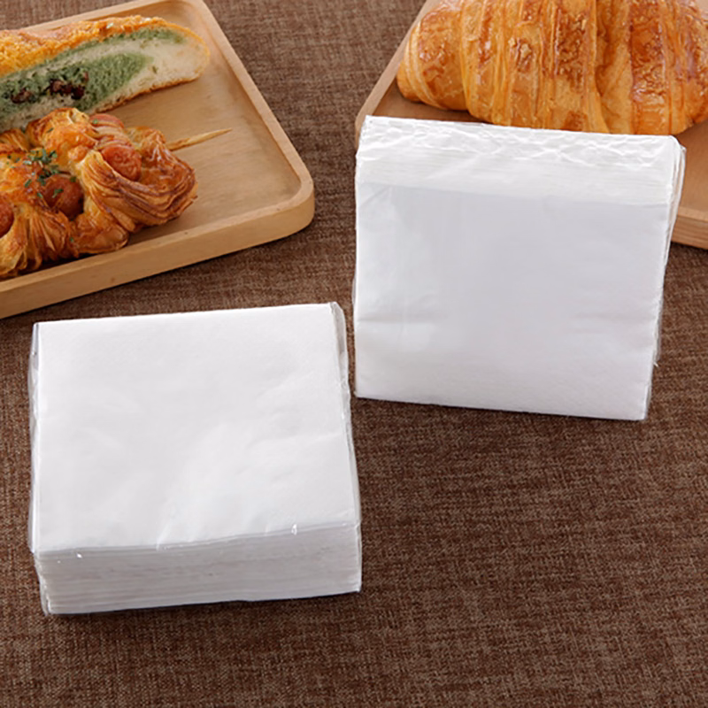 Touch-free contact with doors and surfaces White Napkins