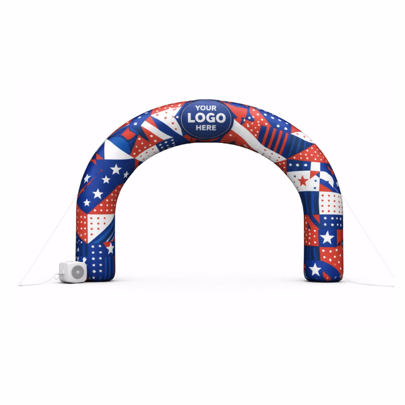 20' Cold Air Arch Round Digital Logo