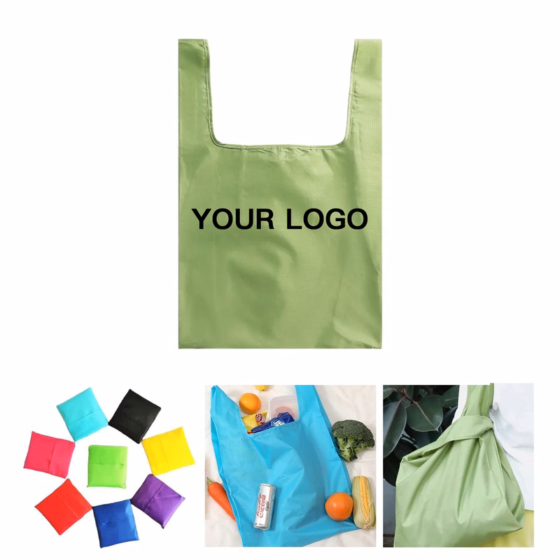 Reusable Foldable Shopping Bag With Double Handles