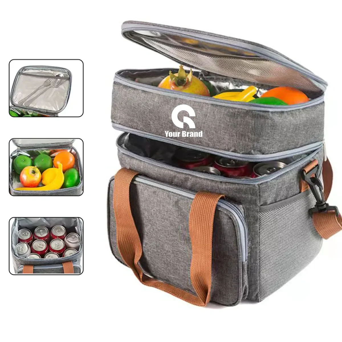 Double Layer Insulated Bag Large Capacity Outdoor Picnic 1