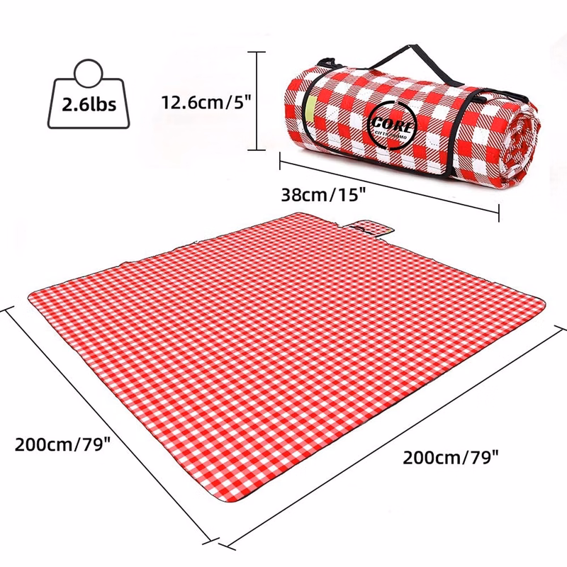 80x80 Inch Picnic Blanket Large Waterproof Pad