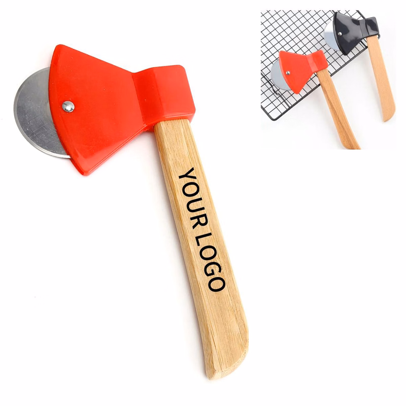Bamboo Handle Pizza Cutter for Fun Slicing