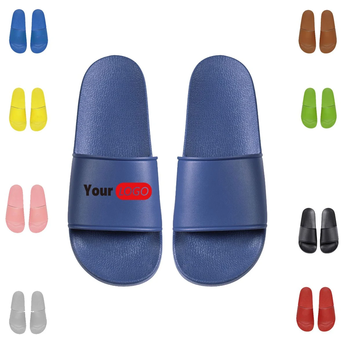 Custom Logo Casual Summer Slide Sandals 1