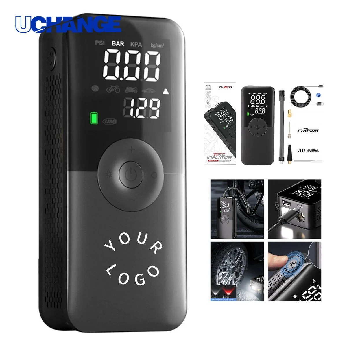 Inflator Pump Tool with LED Power Bank 1