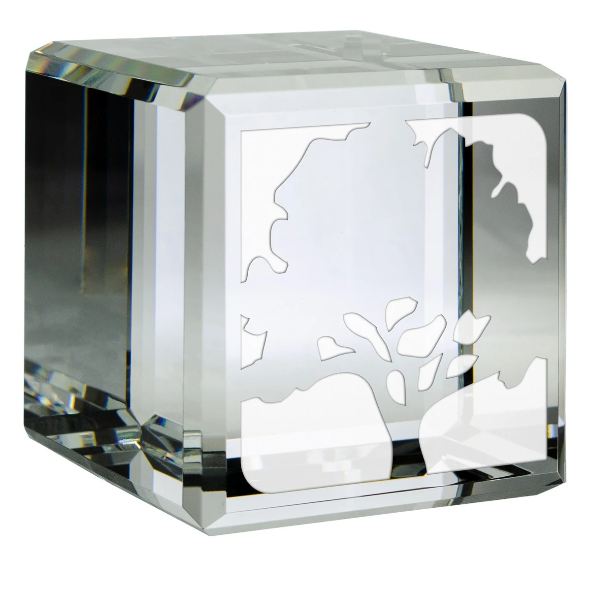 2 3/8" Optical Crystal Cube 1