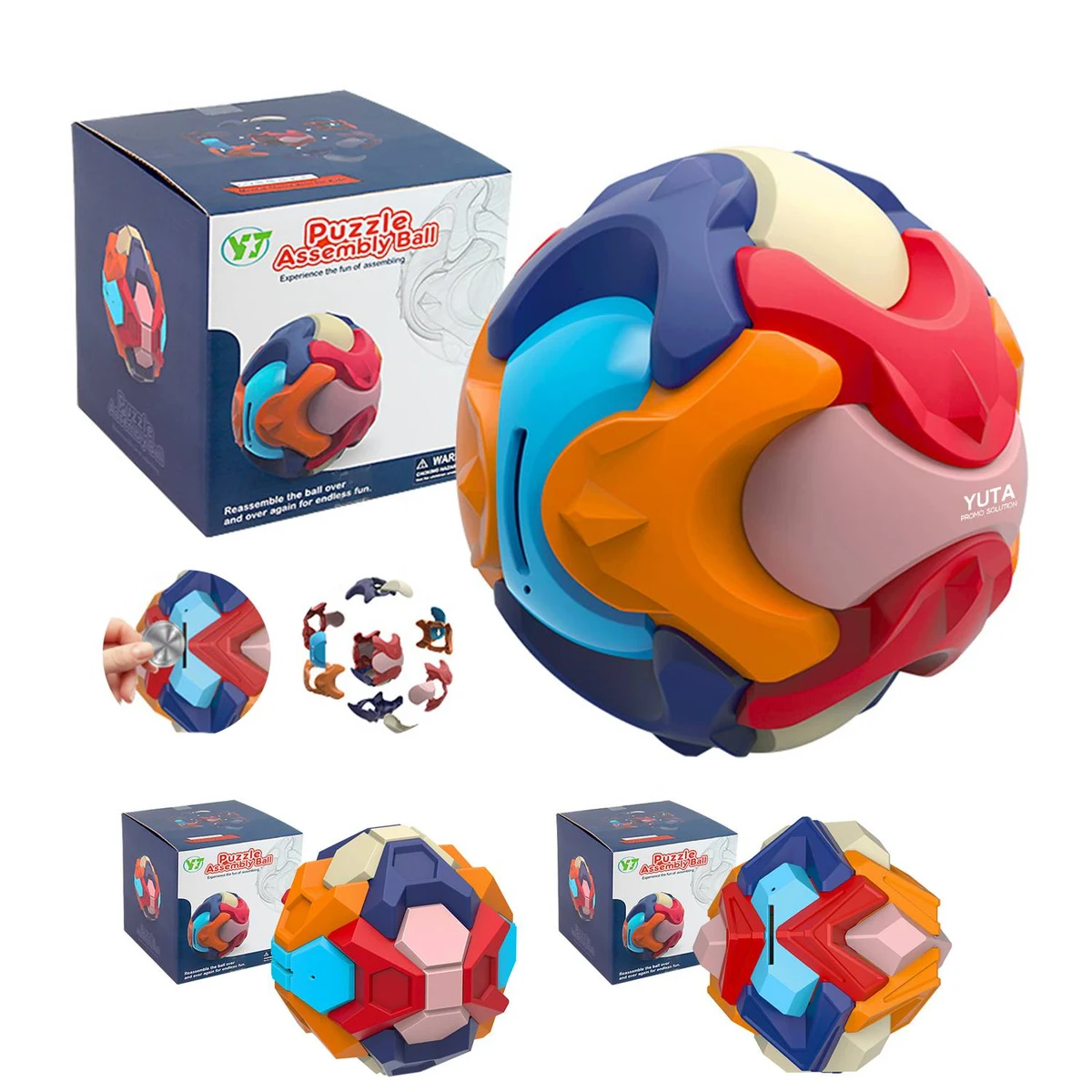 Puzzle Assembled Building Blocks Toy Ball 1