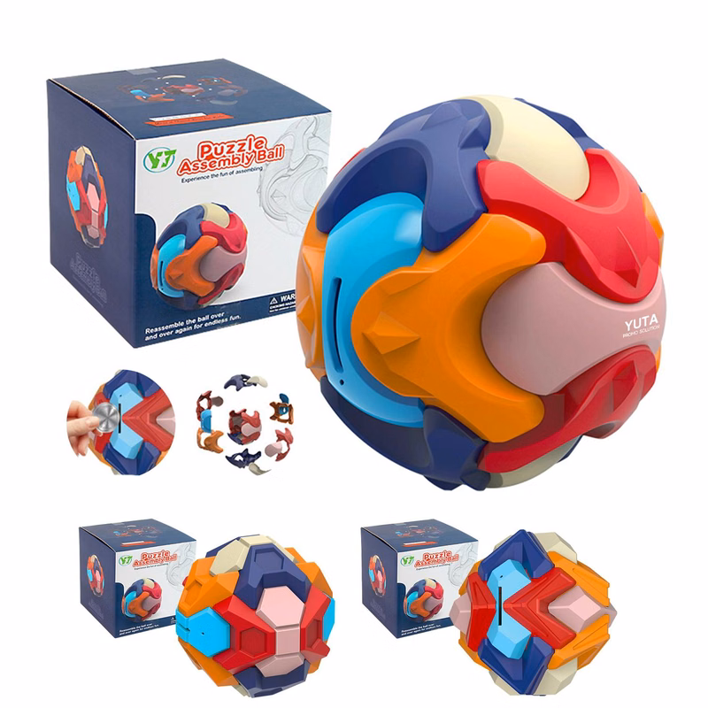 Puzzle Assembled Building Blocks Toy Ball