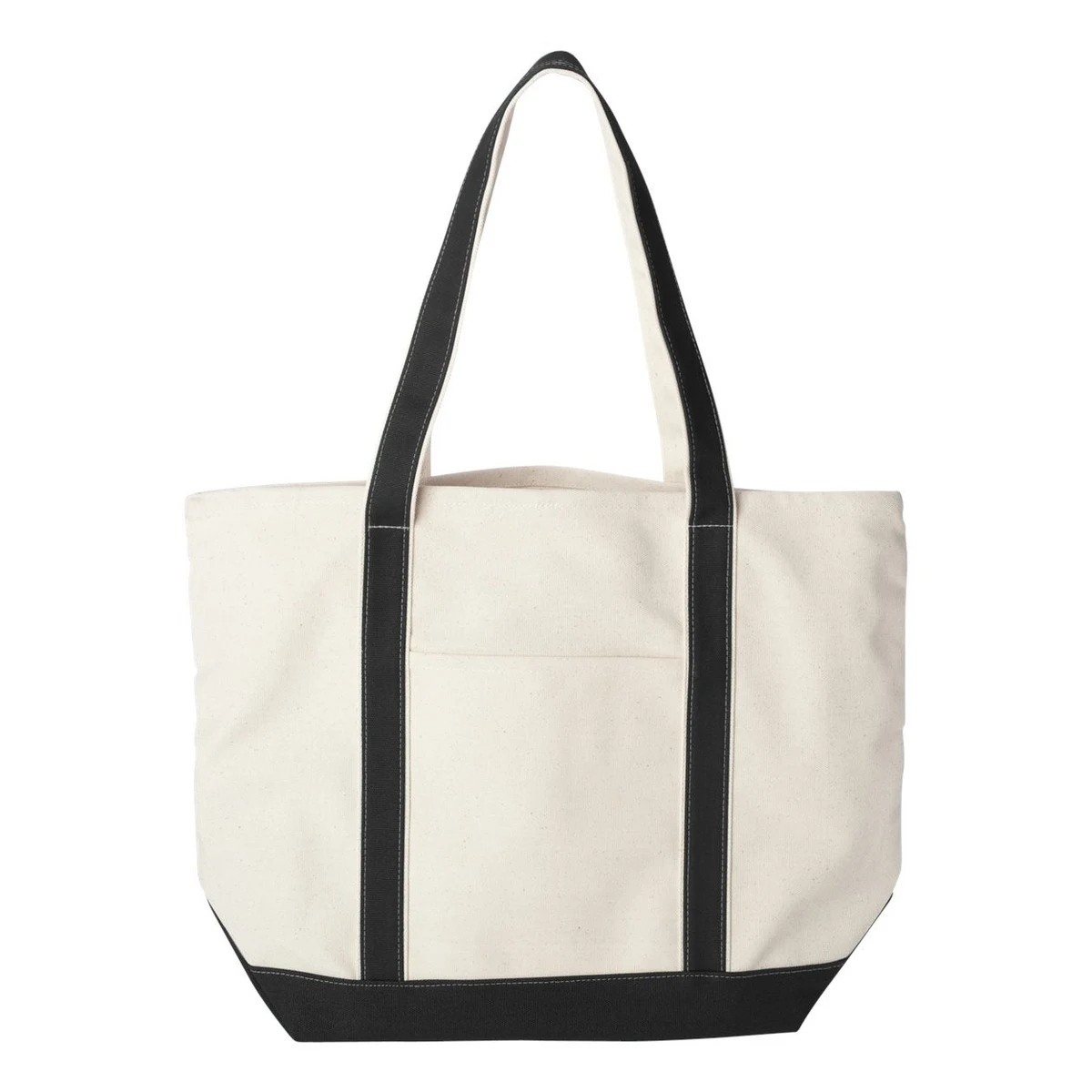 Carmel Classic XL Cotton Canvas Resort Tote - 8872, custom tote bag with logo imprint 1