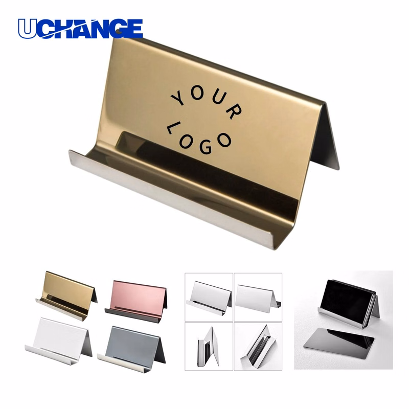 Metal Desktop Card Holder Stand