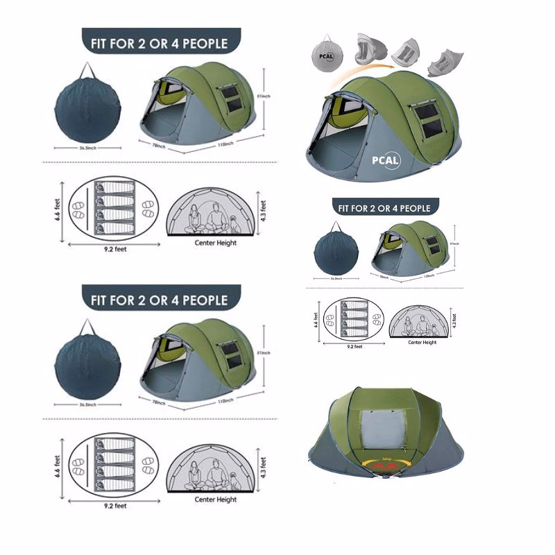 Automatic Pop Up Camping Tent