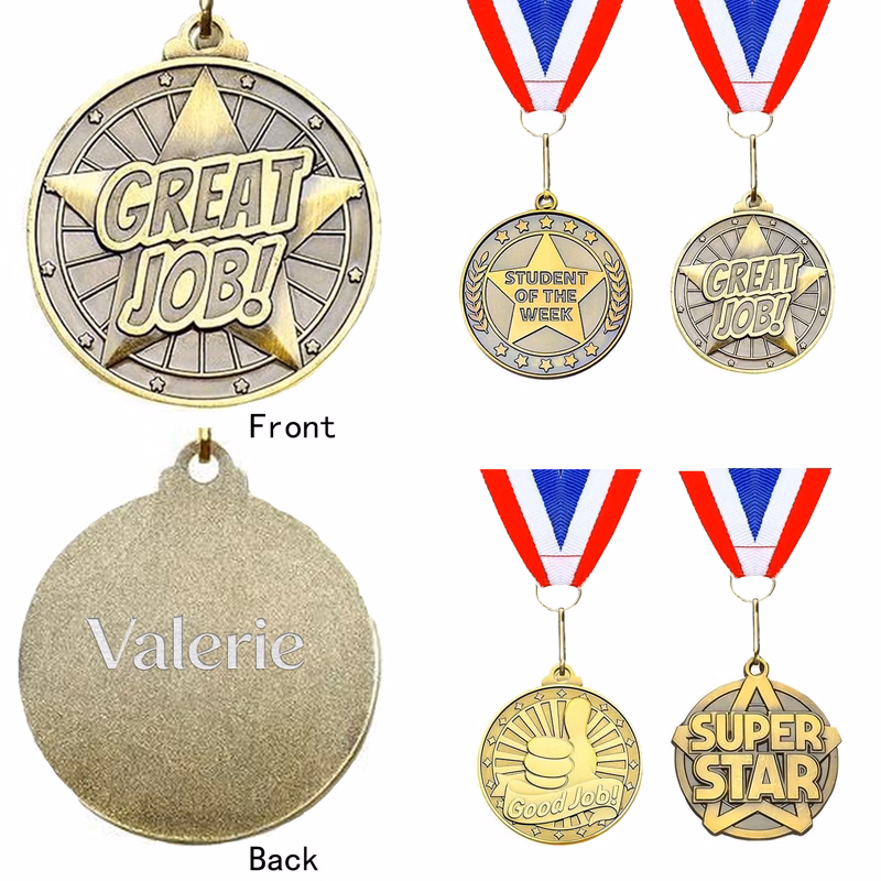 Metal Custom Cast Single Sided 3D Medal
