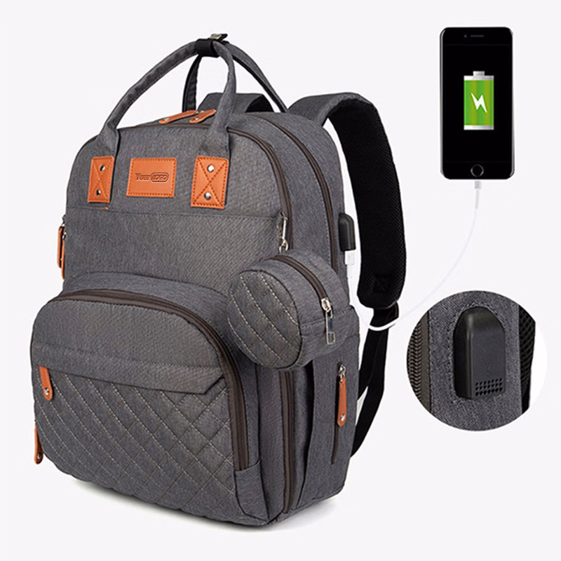 Nylon Waterproof Baby Changing Backpack