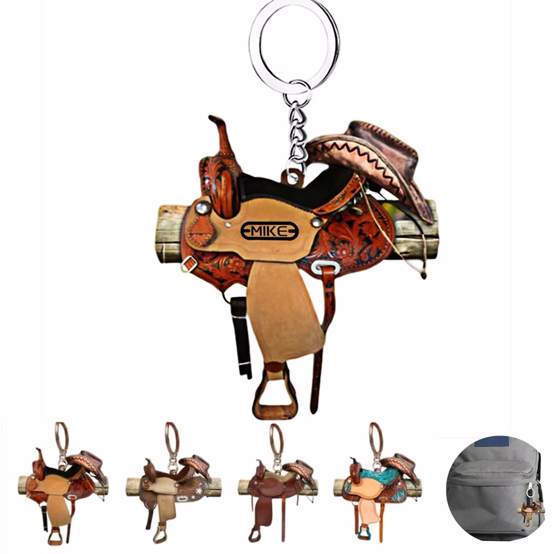 Saddle keychain