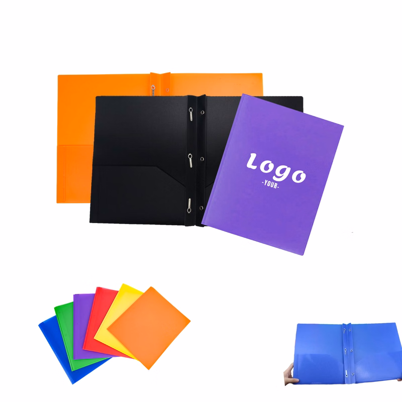 Heavy Duty Plastic Folders with Two  Pockets