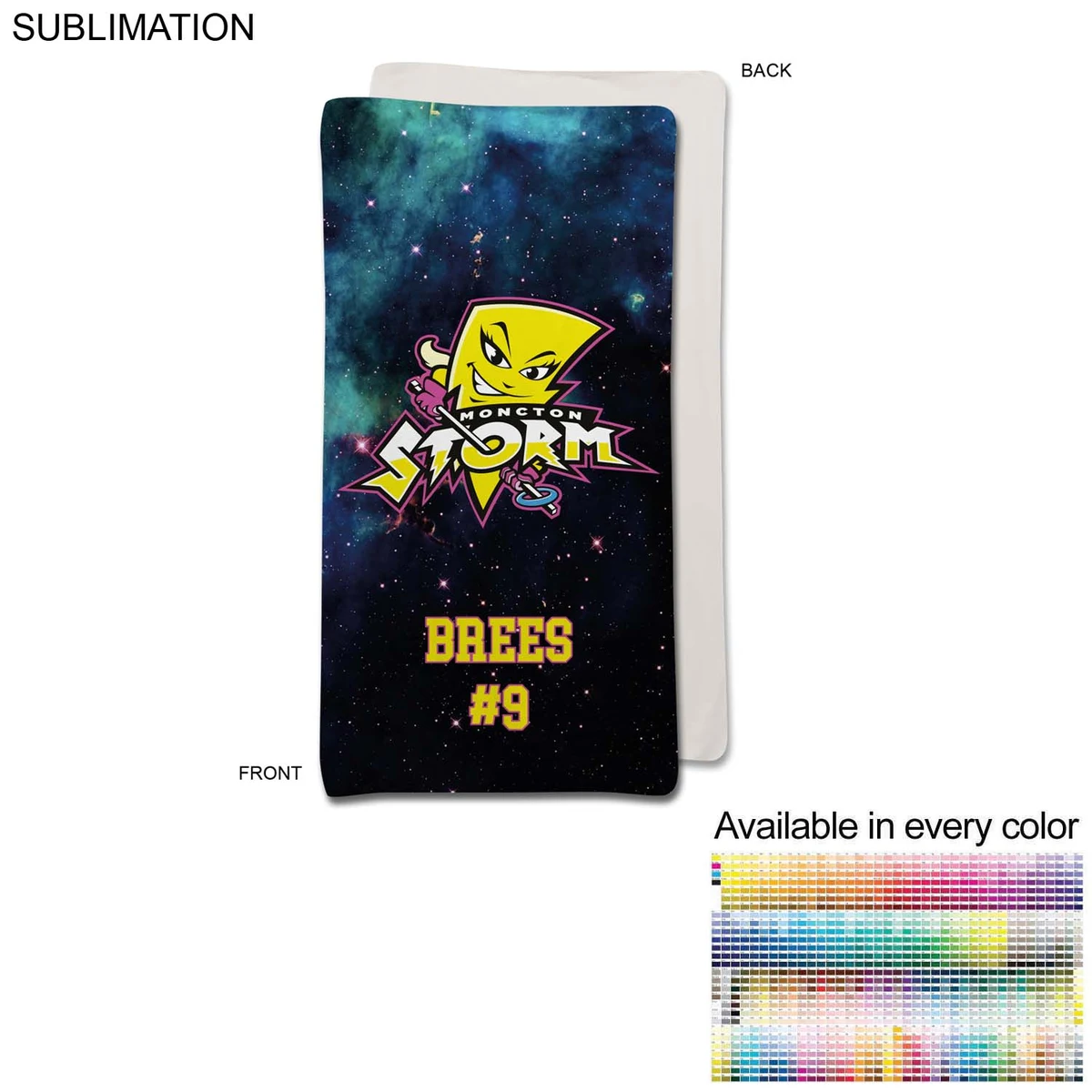 Team Blanket in Ultra Soft and Smooth Microfleece, 30x60, Stadium size, Sublimated edge to edge 1