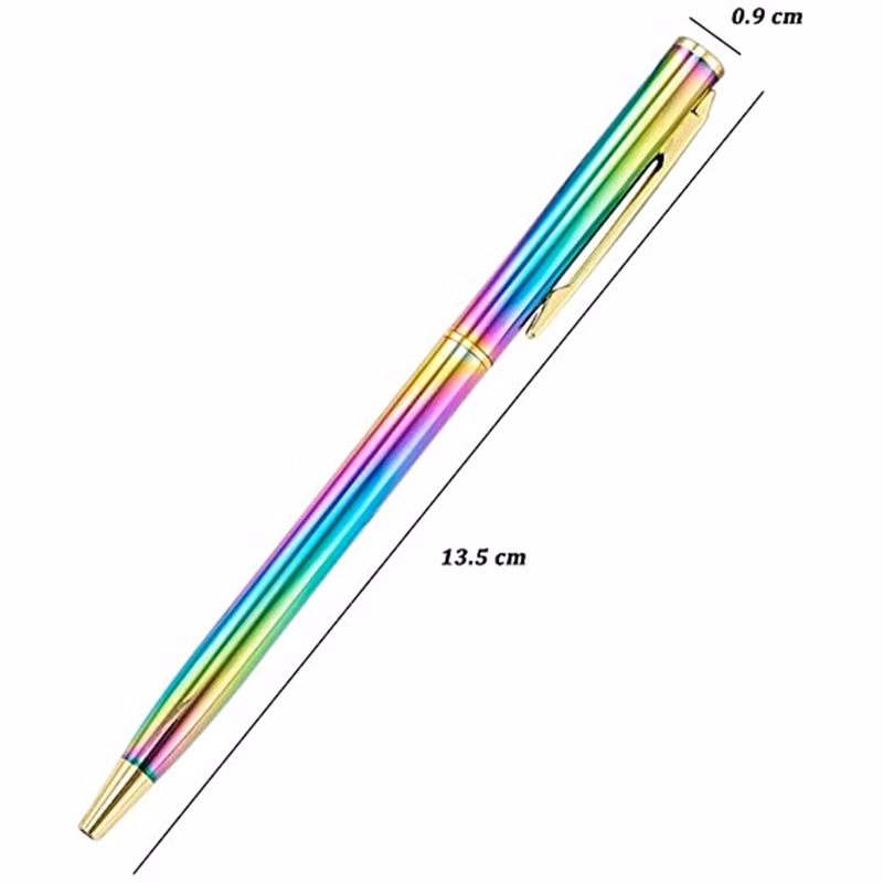 Rainbow Metal Retractable Ballpoint Pen