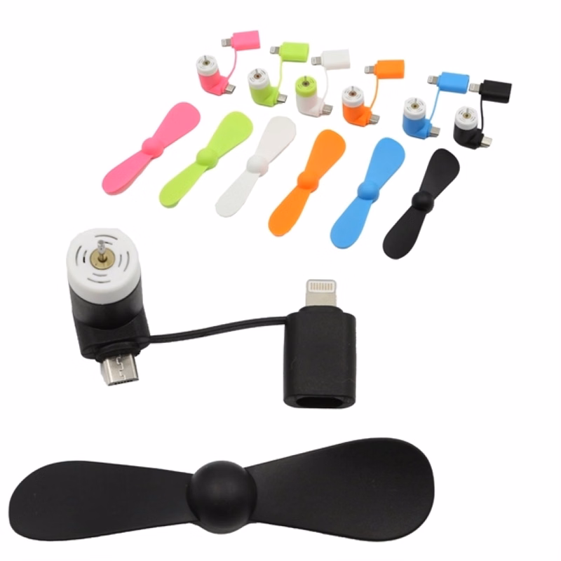 Mini USB Fan Dual with Lightning and Micro USB