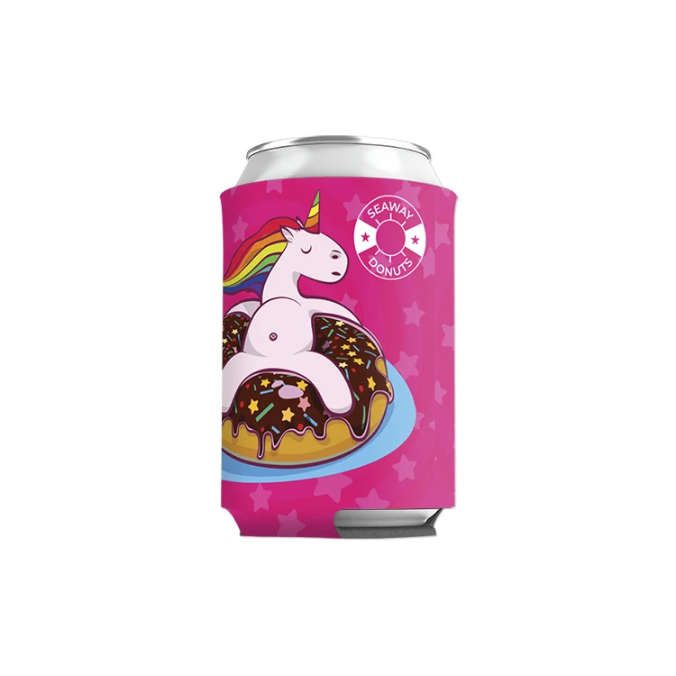 Custom Dye Sub Can Cooler, custom koozie with logo imprint 1