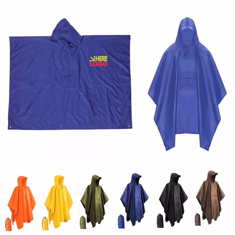 Adult Hooded Rain Poncho
