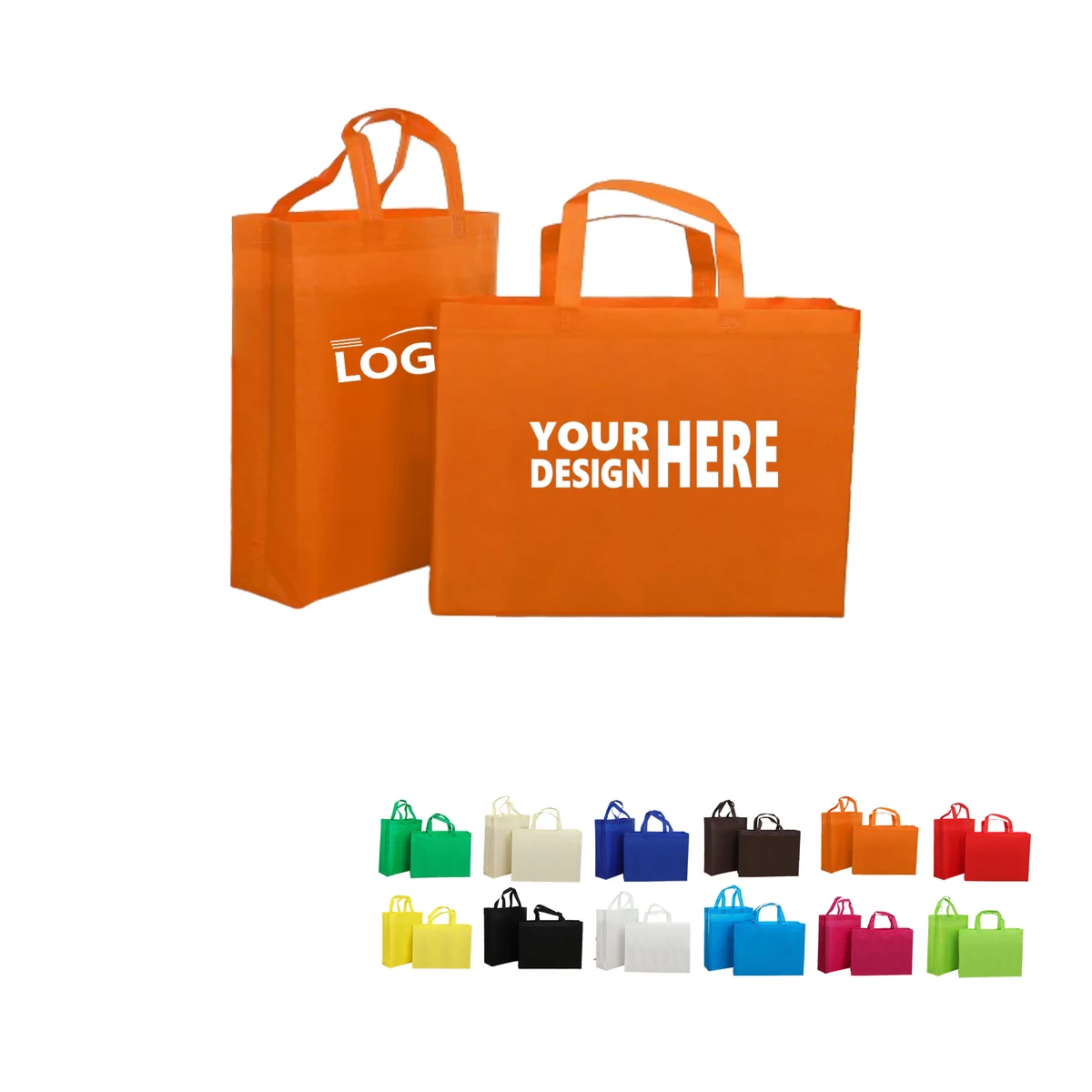 Printed Promotional Reusable NonWoven Shopper Tote Bag 1
