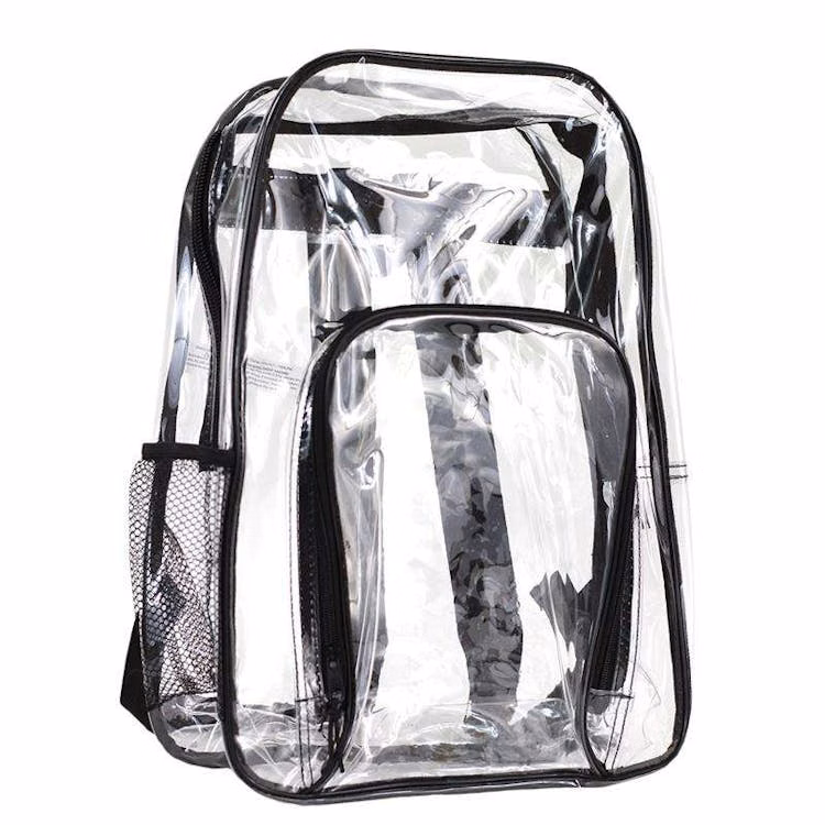 BigBox Clear Backpacks Black Trim 15"