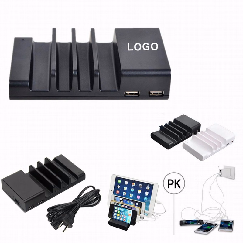 USB Hub 4 Ports Charging Station Phone Stand