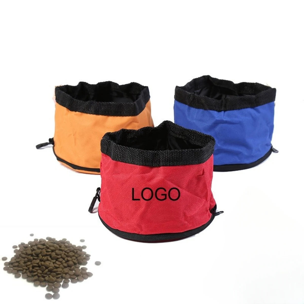 Oxford Fabric Folable Travel Pet Feeding Bowl 1