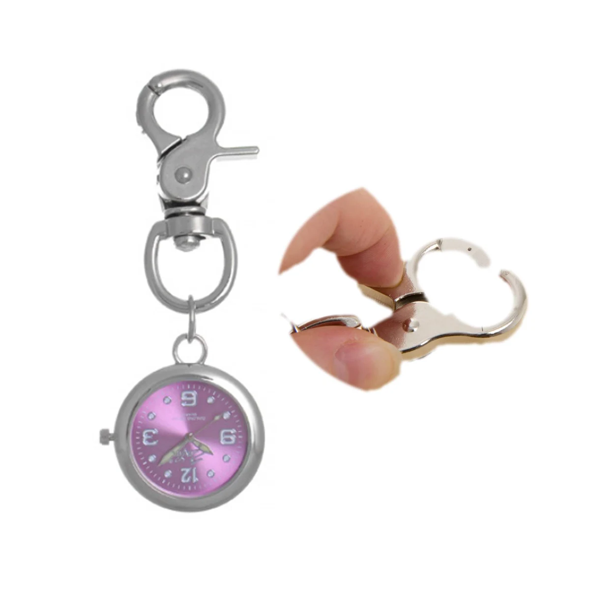 Stainless Steel Keychain Pocket Nurse Watch 1