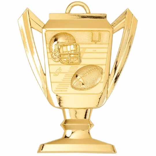 Football Trophy Medal, 2 3/4" Tall