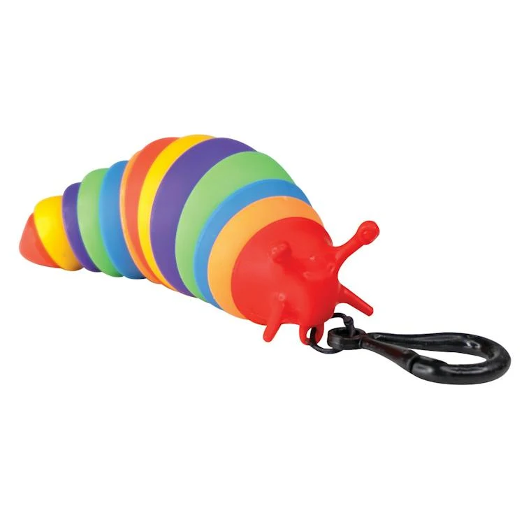 Slug Buddy Backpack Keychains - Rainbow Colored 1
