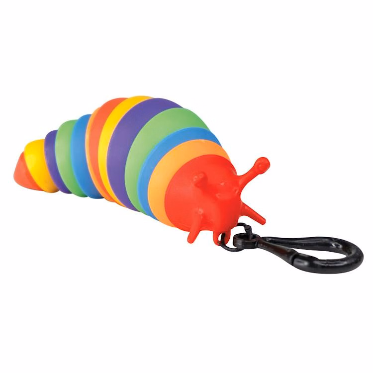 Slug Buddy Backpack Keychains - Rainbow Colored