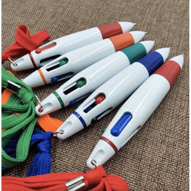 4-Color Pen with a Lanyard