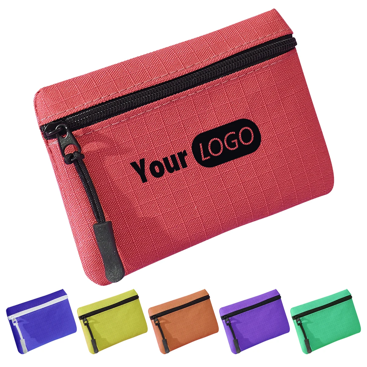 Oxford Durable And Customizable Mini Zipper Coin Purse For Everyday Use 1
