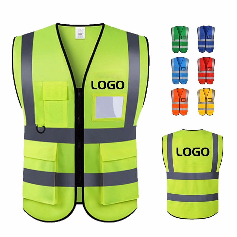 Traffic Construction Work Reflective Vest With ID Holder